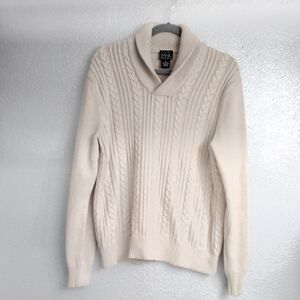 Women's Jos. A. Banks Tan Cable Knit Pullover Sweater   Size M